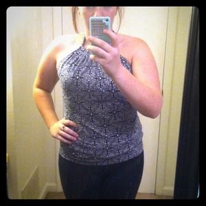 Banana Republic leaf print halter