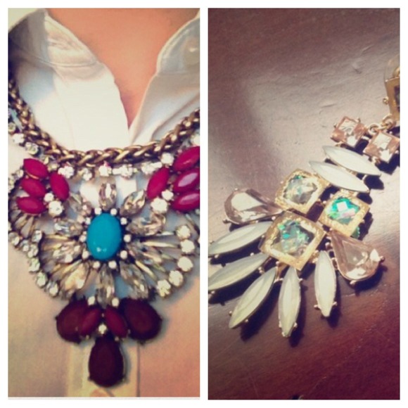 Maroon Dramatic Deco Luxe Necklace