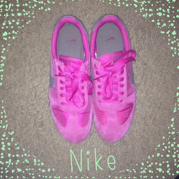 Pink Nike sneakers