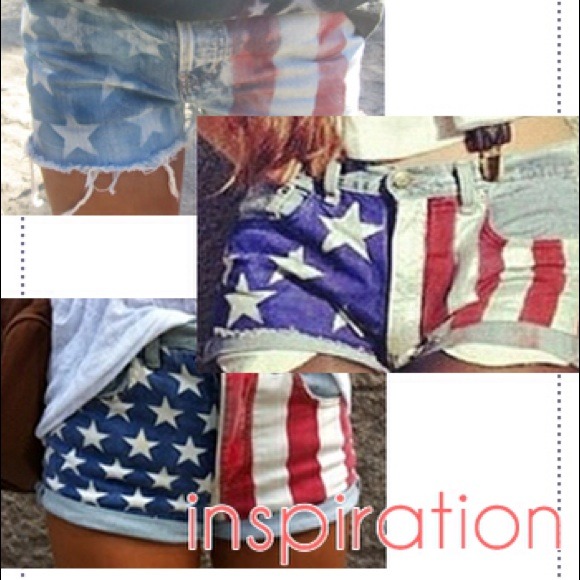 American flag shorts