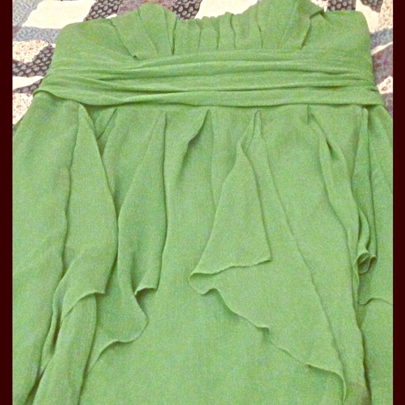 NEW PRICE✂️ DAVID'S BRIDAL GREEN COCKTAIL DRESS👗