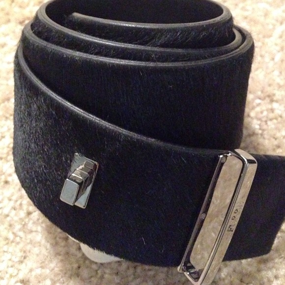 Reduced Black fur belt by Ferré ( new ) - Picture 1 of 3