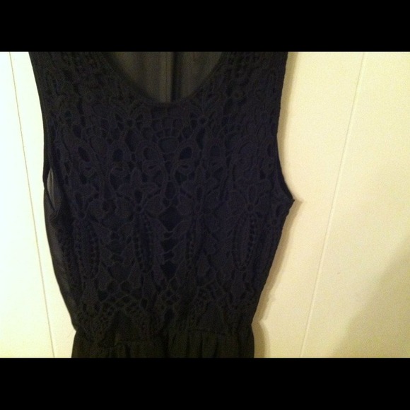 Black maxi dress