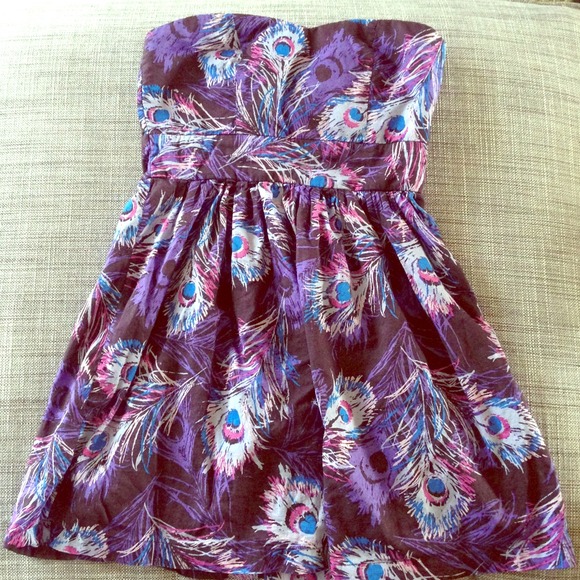 ❌SOLD❌ Peacock purple dress