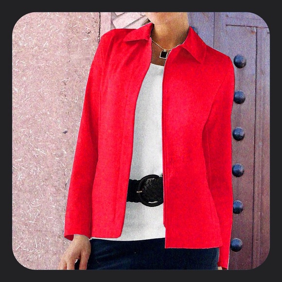 Jockey Person to Person Jackets & Blazers - SALE! Liteweight Candy Red Sporty Jacket by Jockey