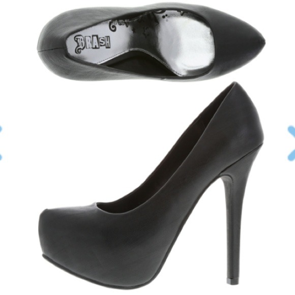 Black Platform Pumps NWOT