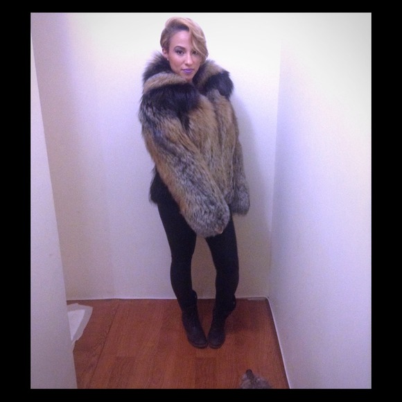 Jackets & Blazers - Elie Tahari fox fur coat