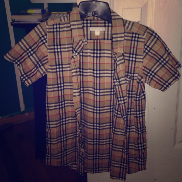 Authentic children Burberry checked shirt - Picture 1 of 3