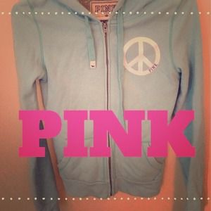 VS Pink Zip Up Hoodie