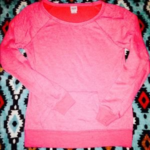 ❤️traded ❤️Mossimo coral crewneck kangaroo packet