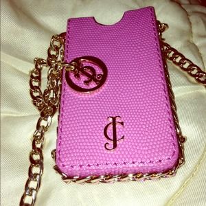 ✨NEW JUICY COUTURE LEATHER IPHONE 5 CHARM CASE✨
