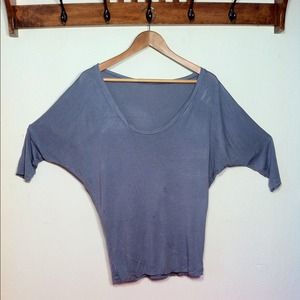🌞Grey Batwing Loose Fit American Apparel Top🌞