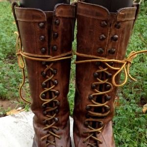 RESERVED!! Vintage 60's Seychelles Lace Up Boots