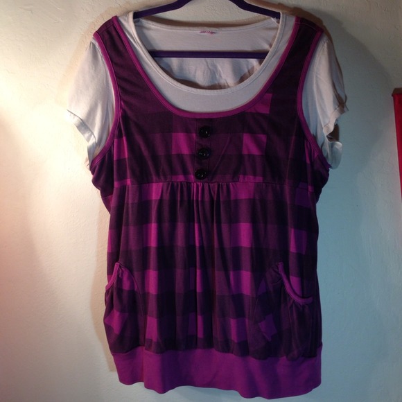 Plus size plaid shirt