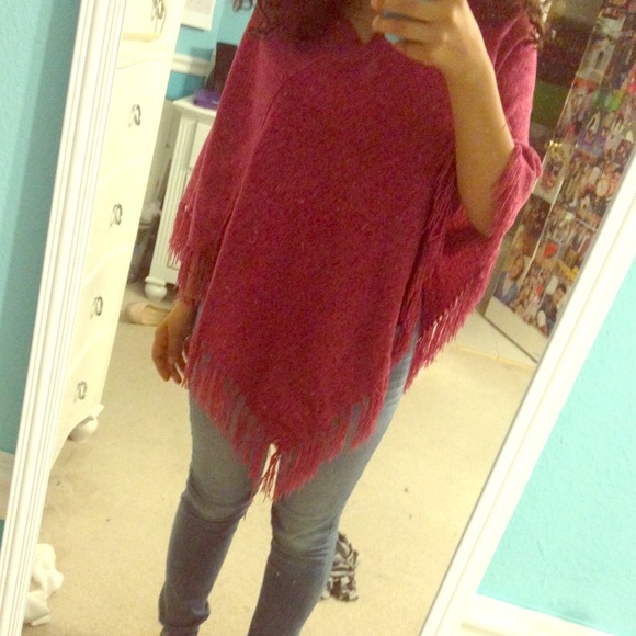 Soft Pink Poncho