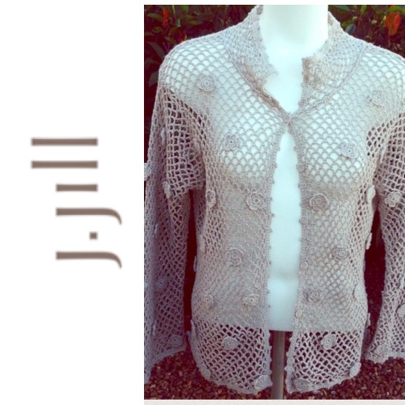 JJill Jackets & Blazers - JJill Crochet Cardigan