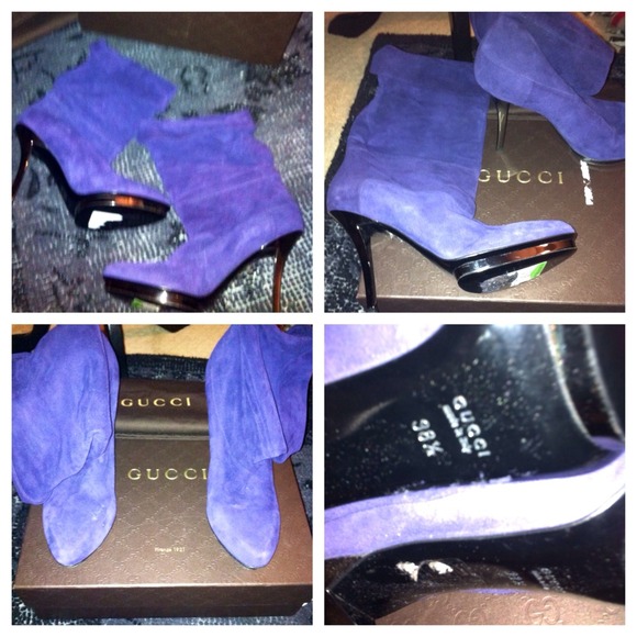 🚫SOLD🚫💯Auth GUCCI Royal suede boots Worn Once! - Picture 3 of 4