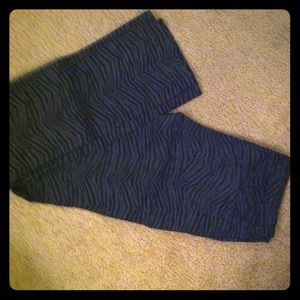 Zebra print pants