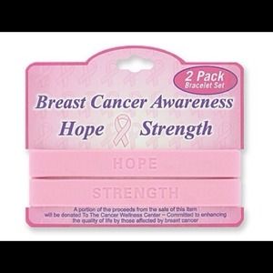 Breast Cancer Awareness 2pc bracelet set