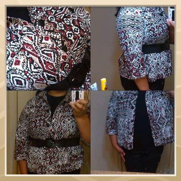 Patterned Blazer