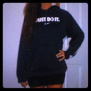 ❌RESERVED❌ Nike dark blue&white hoodie&black pants