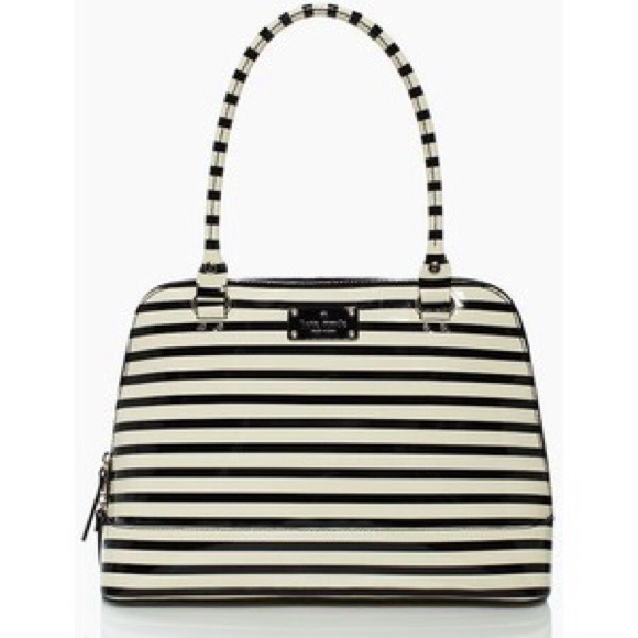 Kate Spade Wellesley patent stripe