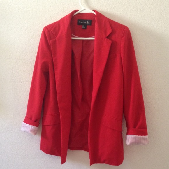 Red Forever 21 Blazer