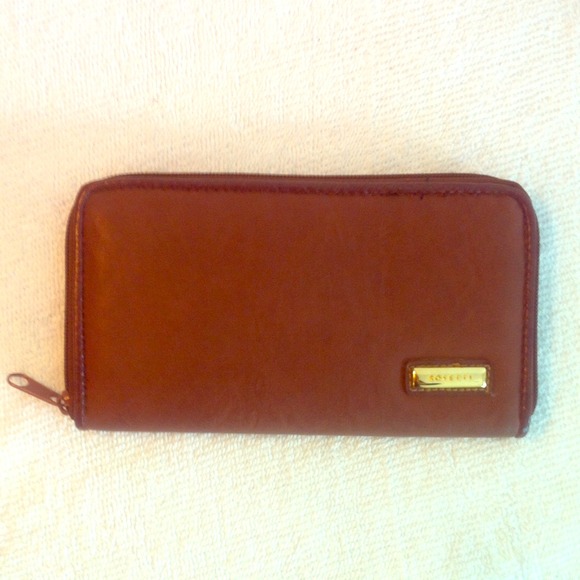 Brown leather billfold