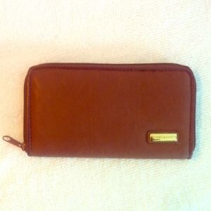 Brown leather billfold