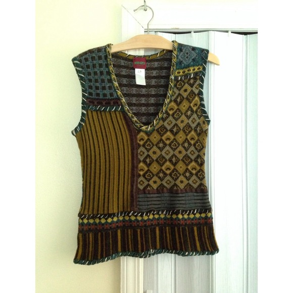 ❗️SOLD ON EBAY❗️Kenzo Paris Bohemian Knit Vest