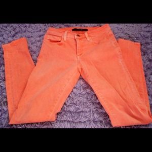 Joes Jeans orange skinnies