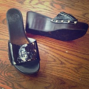 Tory Burch slip on wedges