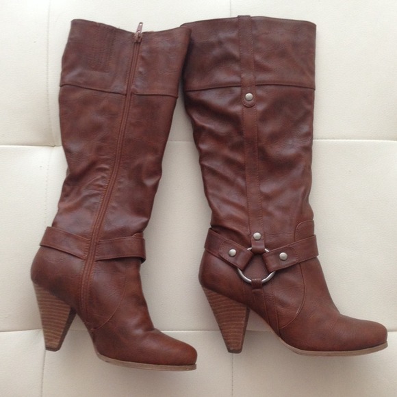 Steve Madden Marcyy Cognac Boots