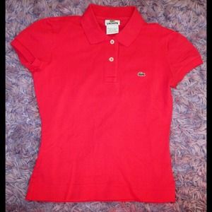 Lacoste polo hot pink!