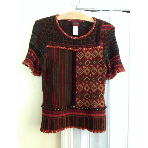 ❗️SOLD ON EBAY❗️Kenzo Paris Bohemian Knit Top