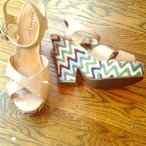Funky madden girl wedges.
