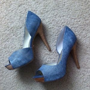 NEW Denim Peep Toes!!!!