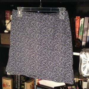 "Vintage Blue" 90s Inspired Floral Skirt