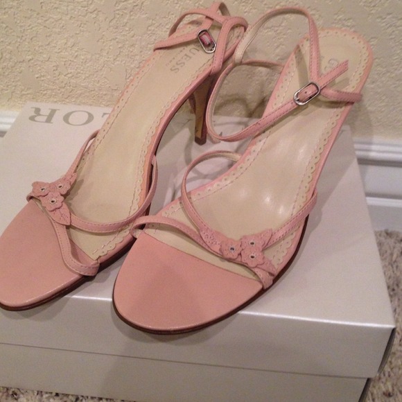 Guess pink strappy heels - brand new