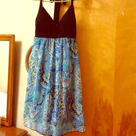 Paisley printed dress