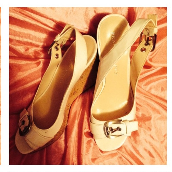 Franco Sarto open toe wedges