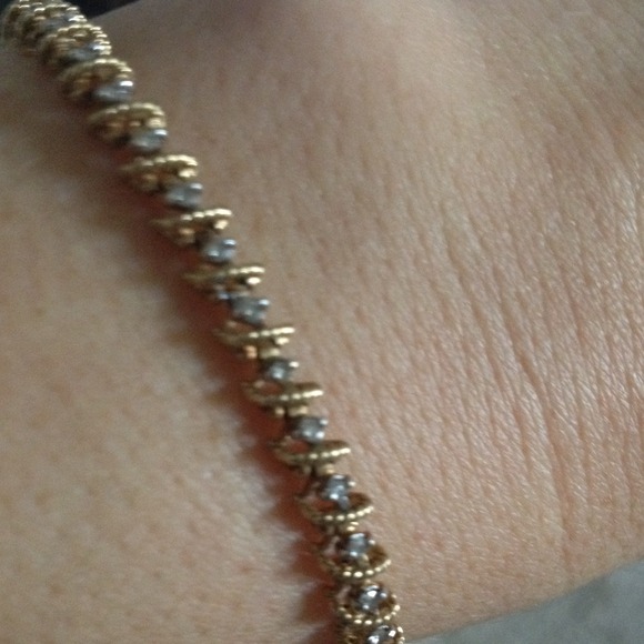diamond tennis bracelet 10k real gold