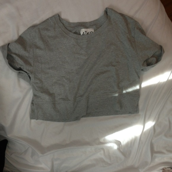 Oversized gray sweater top