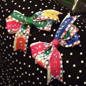 Coach hair bows