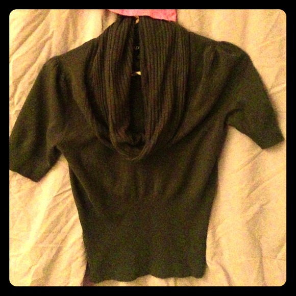 Scoop Neck Dark Green Sweater