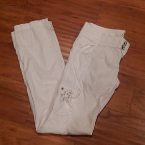 white Capri pants