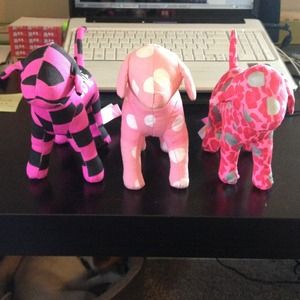 3 Victoria Secret Pink Dogs