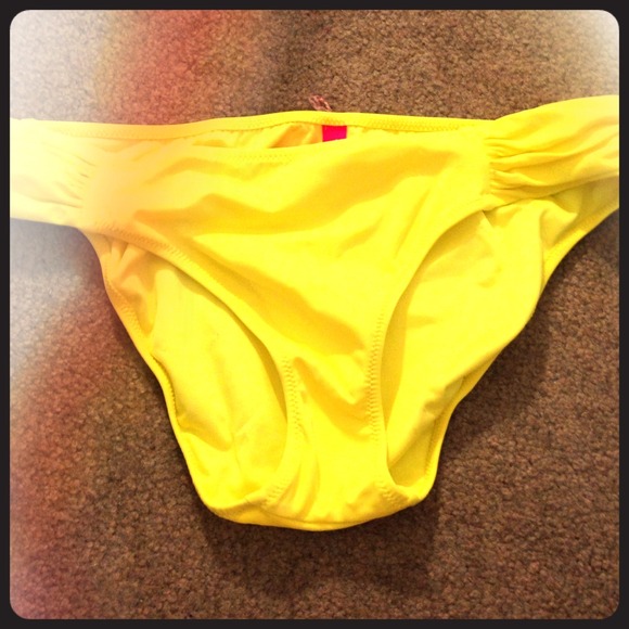 VS yellow bathing suit bottoms
