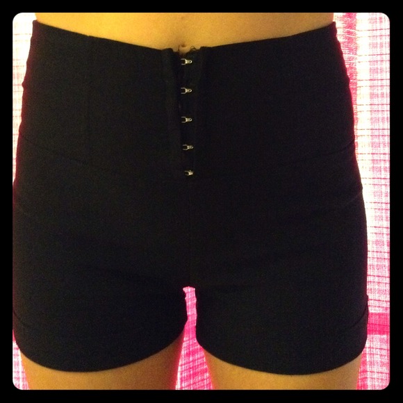 High waisted shorts.