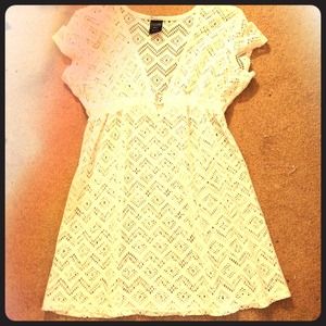 Swim crotchet dress coverup